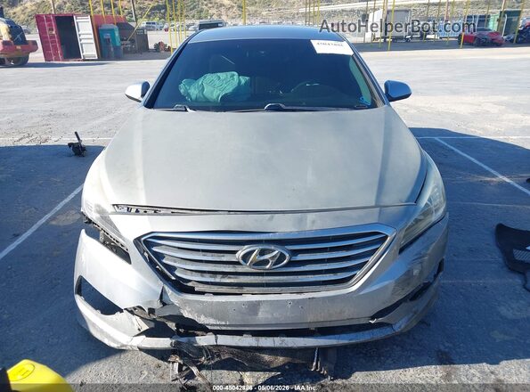 5NPE24AF3HH580689 2017 HYUNDAI SONATA Silver Instrument cluster view