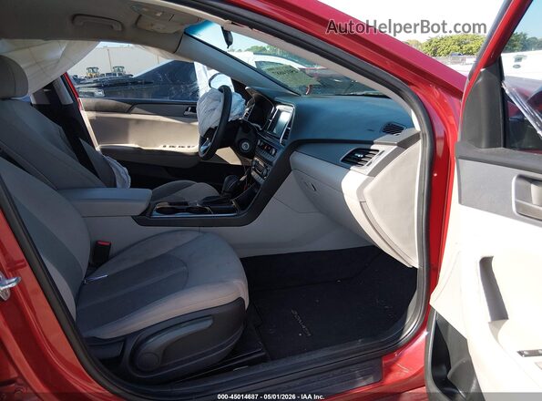 5NPE24AF3JH668213 2018 HYUNDAI SONATA Red Vista interior delantera