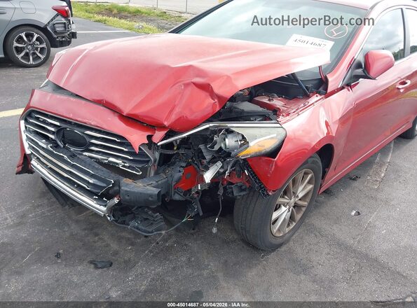 5NPE24AF3JH668213 2018 HYUNDAI SONATA Red Vista frontal