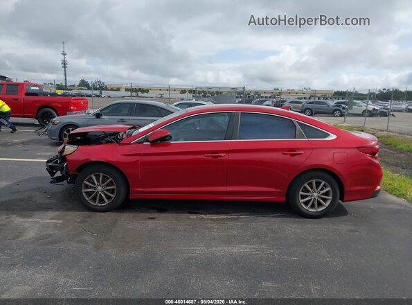 5NPE24AF3JH668213 2018 HYUNDAI SONATA Red 