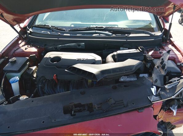 5NPE24AF3JH668213 2018 HYUNDAI SONATA Red Vista trasera