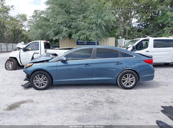 5NPE24AF4GH308392 2016 HYUNDAI SONATA Light Blue 