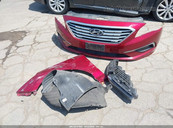 5NPE24AF4GH330795 2016 HYUNDAI SONATA Burgundy 