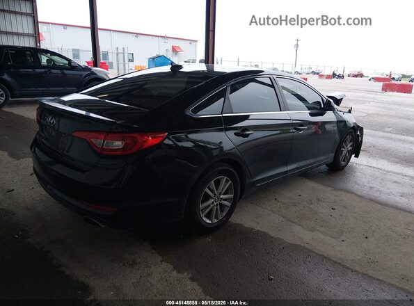5NPE24AF4GH337844 2016 HYUNDAI SONATA Black Задня права чверть