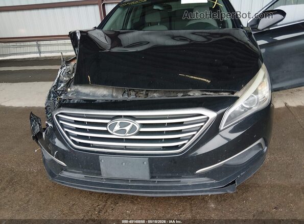 5NPE24AF4GH337844 2016 HYUNDAI SONATA Black Вид спереду