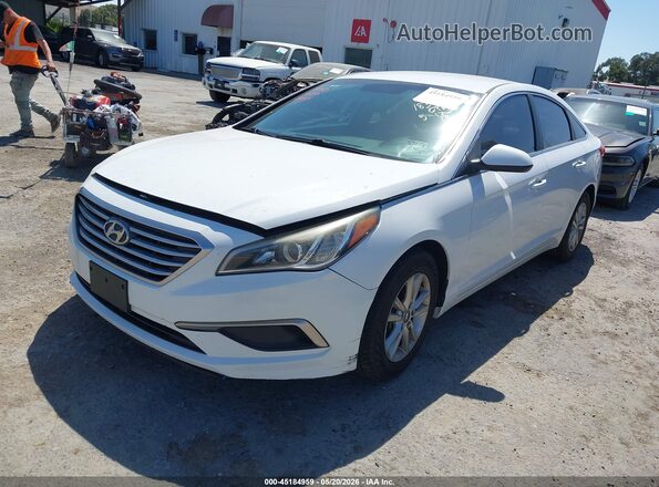 5NPE24AF4GH355292 2016 HYUNDAI SONATA White Vista tres cuartos delantera izquierda