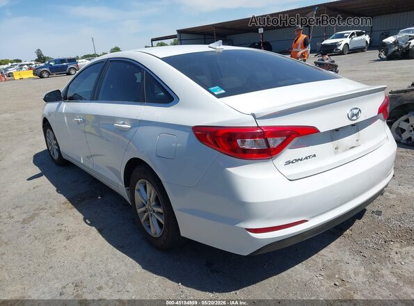 5NPE24AF4GH355292 2016 HYUNDAI SONATA White Trasero izquierdo