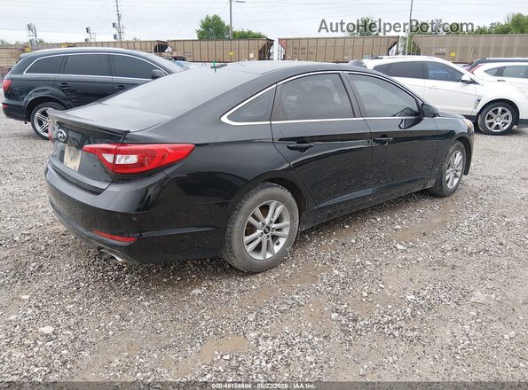 5NPE24AF4GH421131 2016 HYUNDAI SONATA Black Հետևի աջ