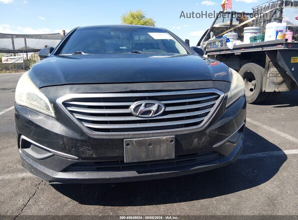 5NPE24AF4HH531520 2017 HYUNDAI SONATA Black ხელსაწყოთა პანელის ხედი