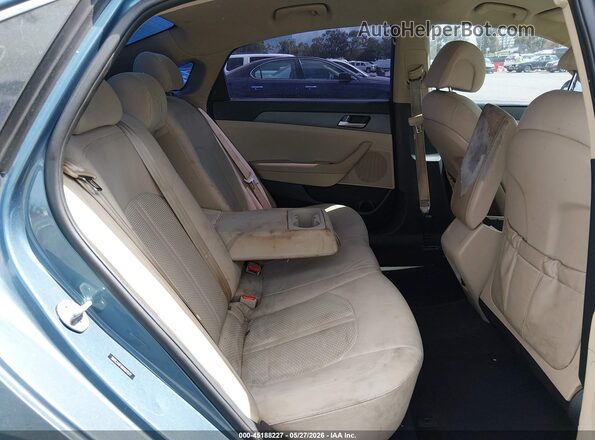 5NPE24AF4HH567577 2017 HYUNDAI SONATA Light Blue VIN კოდის სტიკერის ხედი