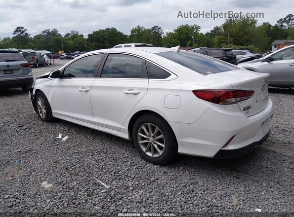 5NPE24AF4JH675929 2018 HYUNDAI SONATA White Rear left