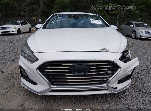 5NPE24AF4JH675929 2018 HYUNDAI SONATA White Instrument cluster view