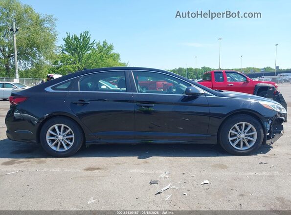 5NPE24AF4KH730719 2019 HYUNDAI SONATA Black Rear interior view