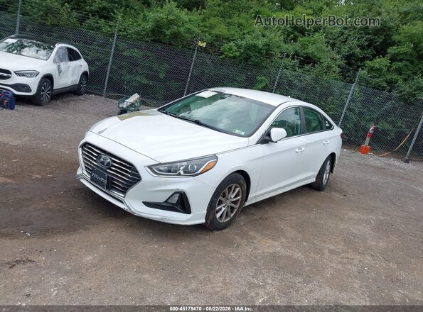 5NPE24AF4KH786742 2019 HYUNDAI SONATA White Front left