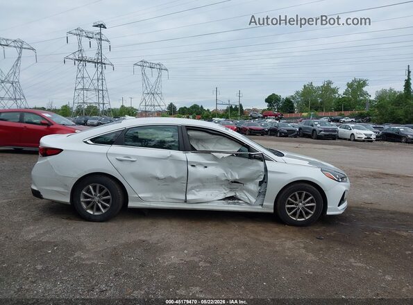 5NPE24AF4KH786742 2019 HYUNDAI SONATA White Front view