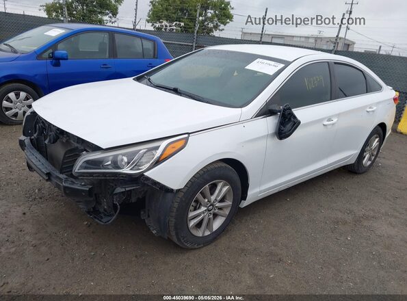 5NPE24AF5GH337268 2016 HYUNDAI SONATA White Front left