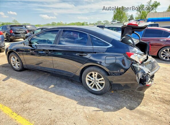 5NPE24AF5HH492517 2017 HYUNDAI SONATA Black Rear left