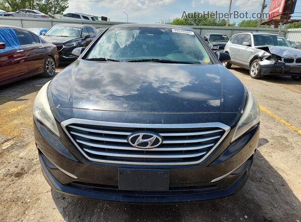 5NPE24AF5HH492517 2017 HYUNDAI SONATA Black Front view