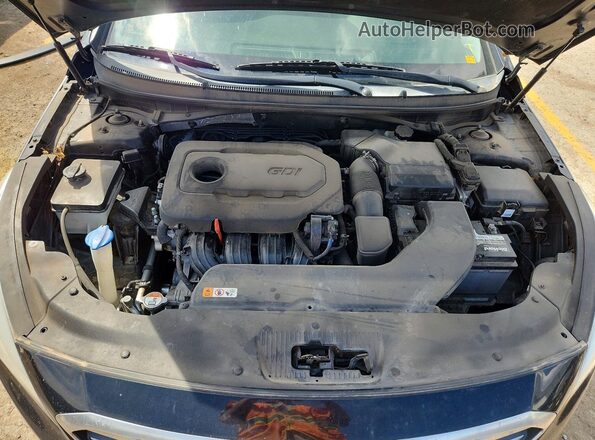 5NPE24AF5HH492517 2017 HYUNDAI SONATA Black Rear interior view