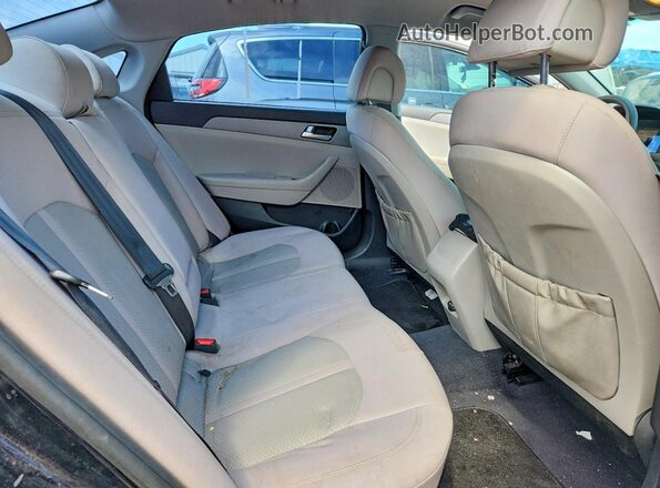 5NPE24AF5HH492517 2017 HYUNDAI SONATA Black Rear seats view