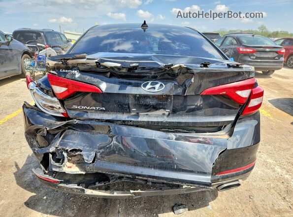 5NPE24AF5HH492517 2017 HYUNDAI SONATA Black Rear view