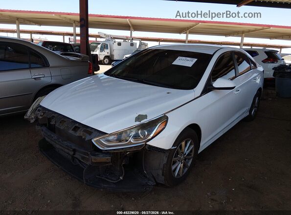 5NPE24AF5JH703396 2018 HYUNDAI SONATA White Front left