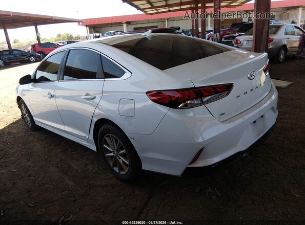 5NPE24AF5JH703396 2018 HYUNDAI SONATA White Rear left