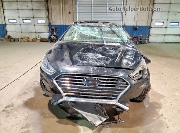 5NPE24AF5KH758285 2019 HYUNDAI SONATA Black Front view