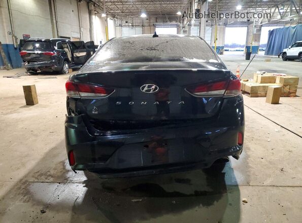 5NPE24AF5KH758285 2019 HYUNDAI SONATA Black Rear view