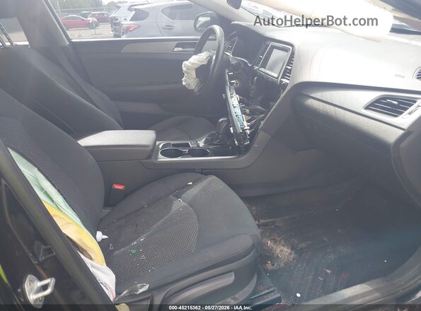 5NPE24AF5KH758934 2019 HYUNDAI SONATA Black Front interior view