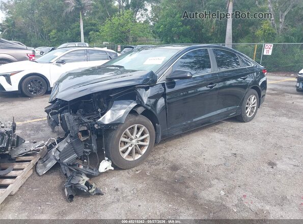 5NPE24AF5KH758934 2019 HYUNDAI SONATA Black Front left