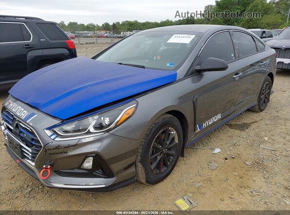 5NPE24AF5KH800129 2019 HYUNDAI SONATA Gray 
