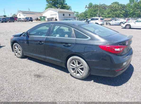 5NPE24AF6GH302254 2016 HYUNDAI SONATA Black Հետևի ձախ