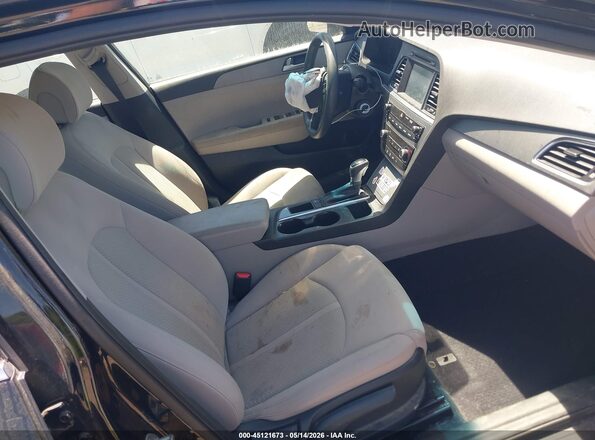 5NPE24AF6GH302254 2016 HYUNDAI SONATA Black Սալոնի դիմացի տեսք