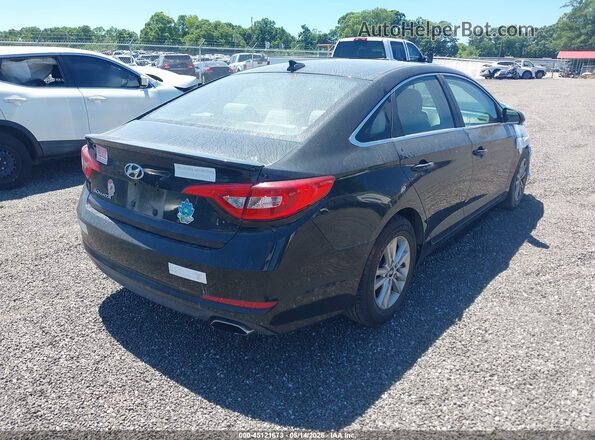 5NPE24AF6GH302254 2016 HYUNDAI SONATA Black Հետևի աջ