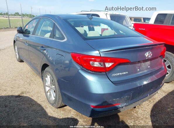 5NPE24AF6GH359733 2016 HYUNDAI SONATA Blue Հետևի ձախ