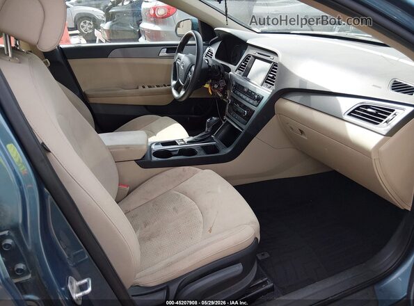 5NPE24AF6GH359733 2016 HYUNDAI SONATA Blue Սալոնի դիմացի տեսք