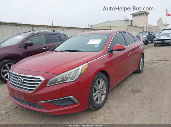 5NPE24AF6HH470056 2017 HYUNDAI SONATA Red 
