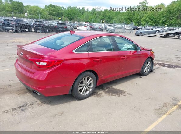 5NPE24AF6HH494731 2017 HYUNDAI SONATA Red Հետևի աջ