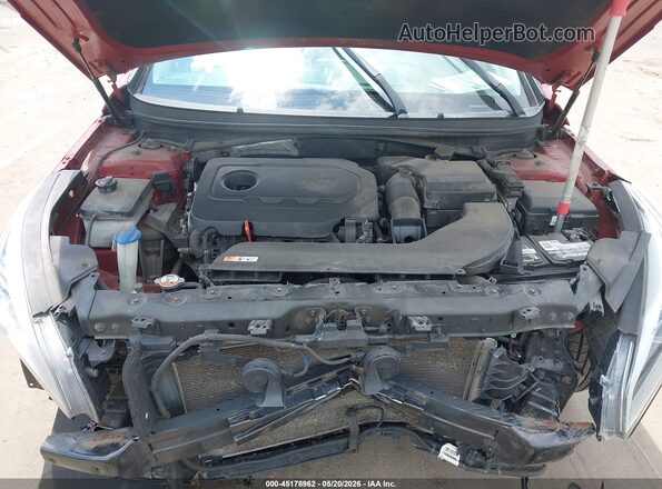5NPE24AF6HH494731 2017 HYUNDAI SONATA Red Հետևի տեսք