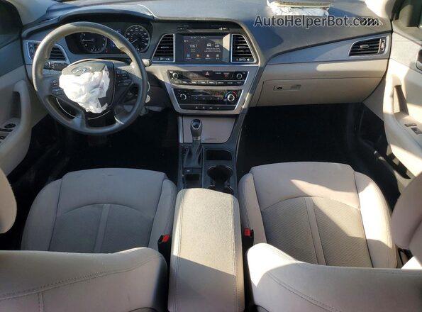 5NPE24AF6HH522544 2017 HYUNDAI SONATA Белый Вид панели приборов