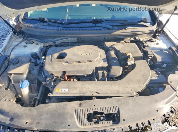 5NPE24AF6HH522544 2017 HYUNDAI SONATA Белый Вид задней части салона