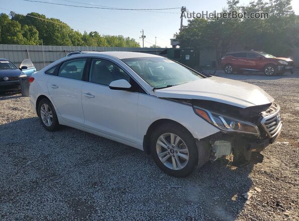 5NPE24AF6HH522544 2017 HYUNDAI SONATA Белый Передняя правая четверть