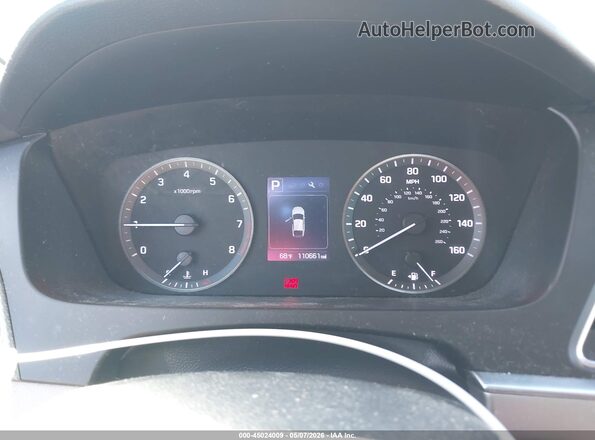 5NPE24AF6HH524424 2017 HYUNDAI SONATA Gray Widok tylnych siedzeń