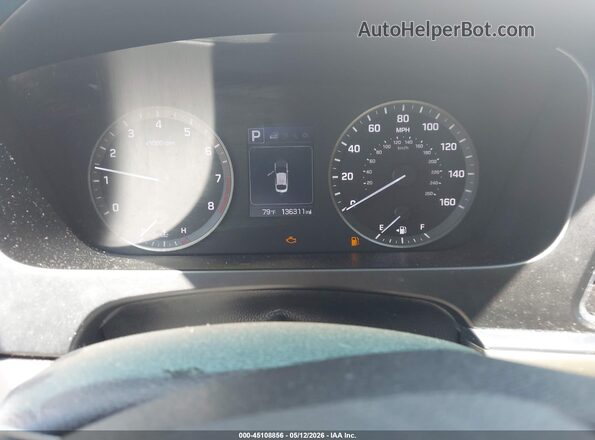 5NPE24AF6HH557519 2017 HYUNDAI SONATA Белый Вид задних сидений