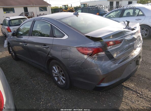 5NPE24AF6JH694546 2018 HYUNDAI SONATA Gray Trasero izquierdo