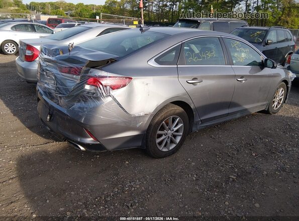 5NPE24AF6JH694546 2018 HYUNDAI SONATA Gray Trasero derecho
