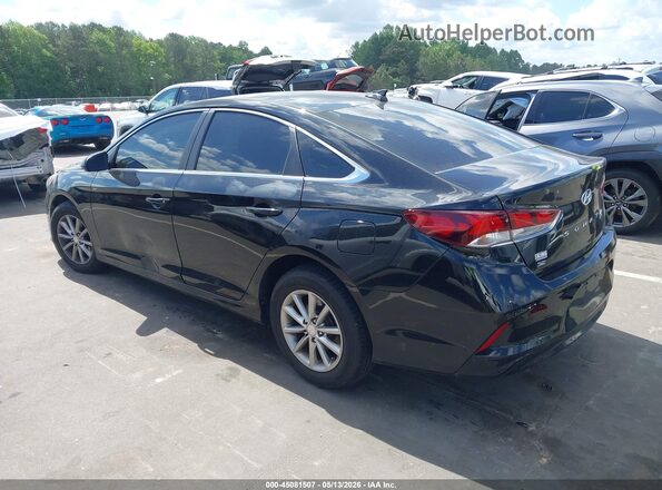 5NPE24AF6JH708641 2018 HYUNDAI SONATA Black Trasero izquierdo