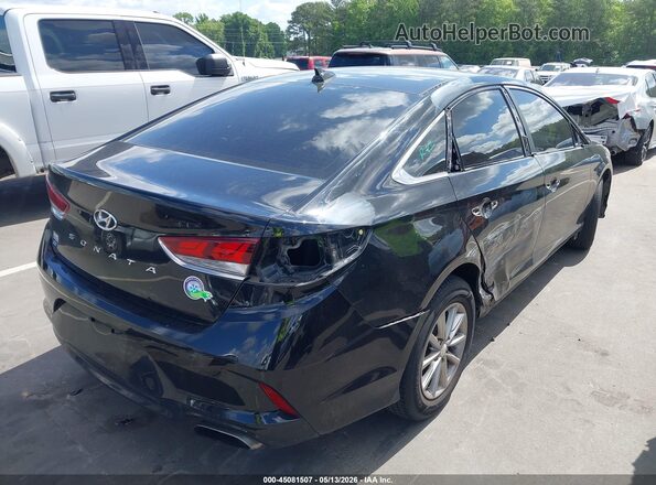 5NPE24AF6JH708641 2018 HYUNDAI SONATA Black Trasero derecho