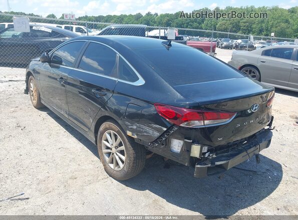 5NPE24AF6KH746338 2019 HYUNDAI SONATA Black უკანა მარცხენა